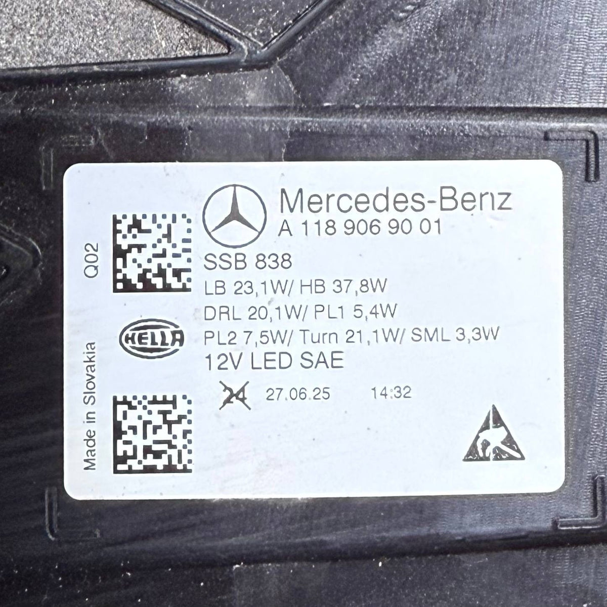 2024 2025 2026 MERCEDES BENZ CLA180 CLA200 FRONT LEFT HEADLIGHT HEADLAMP DRIVER