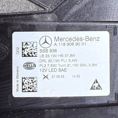 2024 2025 2026 MERCEDES BENZ CLA180 CLA200 FRONT LEFT HEADLIGHT HEADLAMP DRIVER