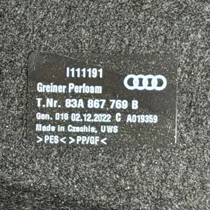 2019 2020 2021 2022 2023-2025 AUDI Q3 REAR SHELF LOAD LUGGAGE TRUNK CARGO COVER