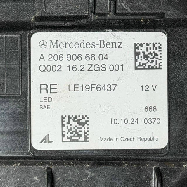 2022 2023 2024 2025 MERCEDES BENZ W206 RIGHT PASSENGER HEADLIGHT HEADLAMP OEM
