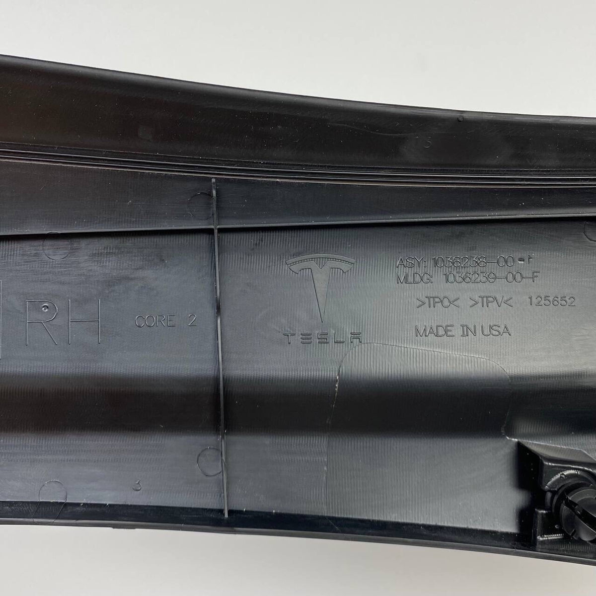 2016 2017 2018 2019 TESLA MODEL X RIGHT UNDERHOOD APRON COVER TRIM RH OEM