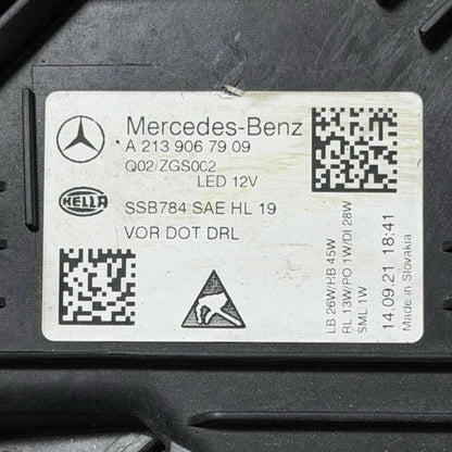2021 2022 2023 MERCEDES BENZ W213 E300 LEFT DRIVER HEADLIGHT HEADLAMP OEM USED