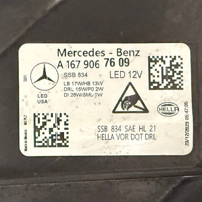 2025 2026 MERCEDES-BENZ GLE V167 HEADLIGHT HEADLAMP RIGHT PASSENGER SIDE