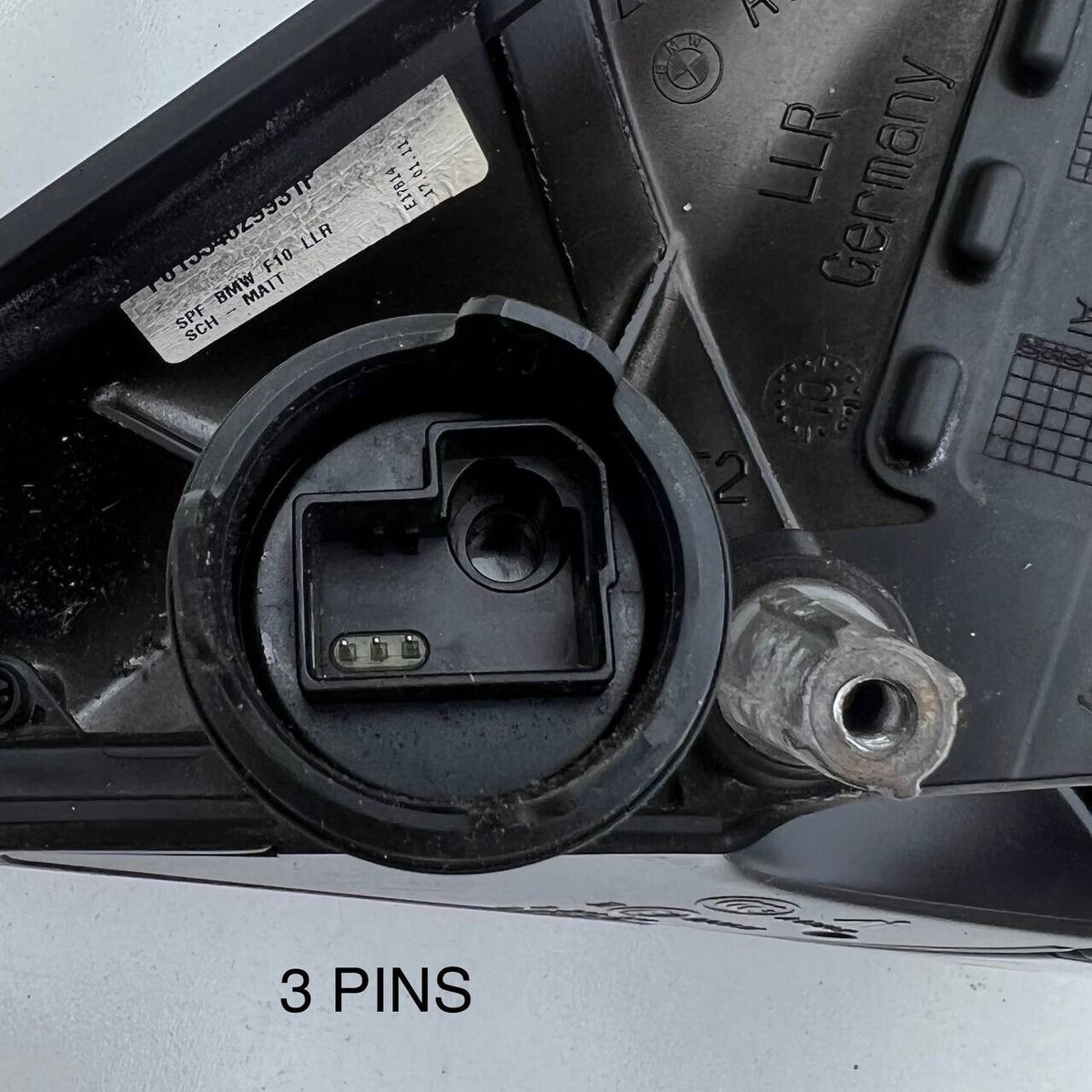 2010 2011 2012 2013 BMW F10 DOOR PASSENGER MIRROR RIGHT 3 PINS
