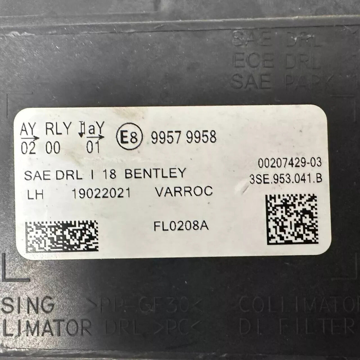 2020 2021 2022-2024 BENTLEY FLYING SPUR LEFT SIDE TURN SIGNAL HEADLIGHT HEADLAMP