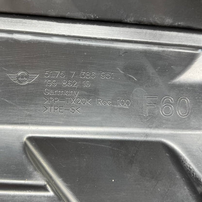 2016 2017 2018 2019 MINI COUNTRYMAN F60 LOWER UNDERBODY LEFT TRIM PANEL OEM USED