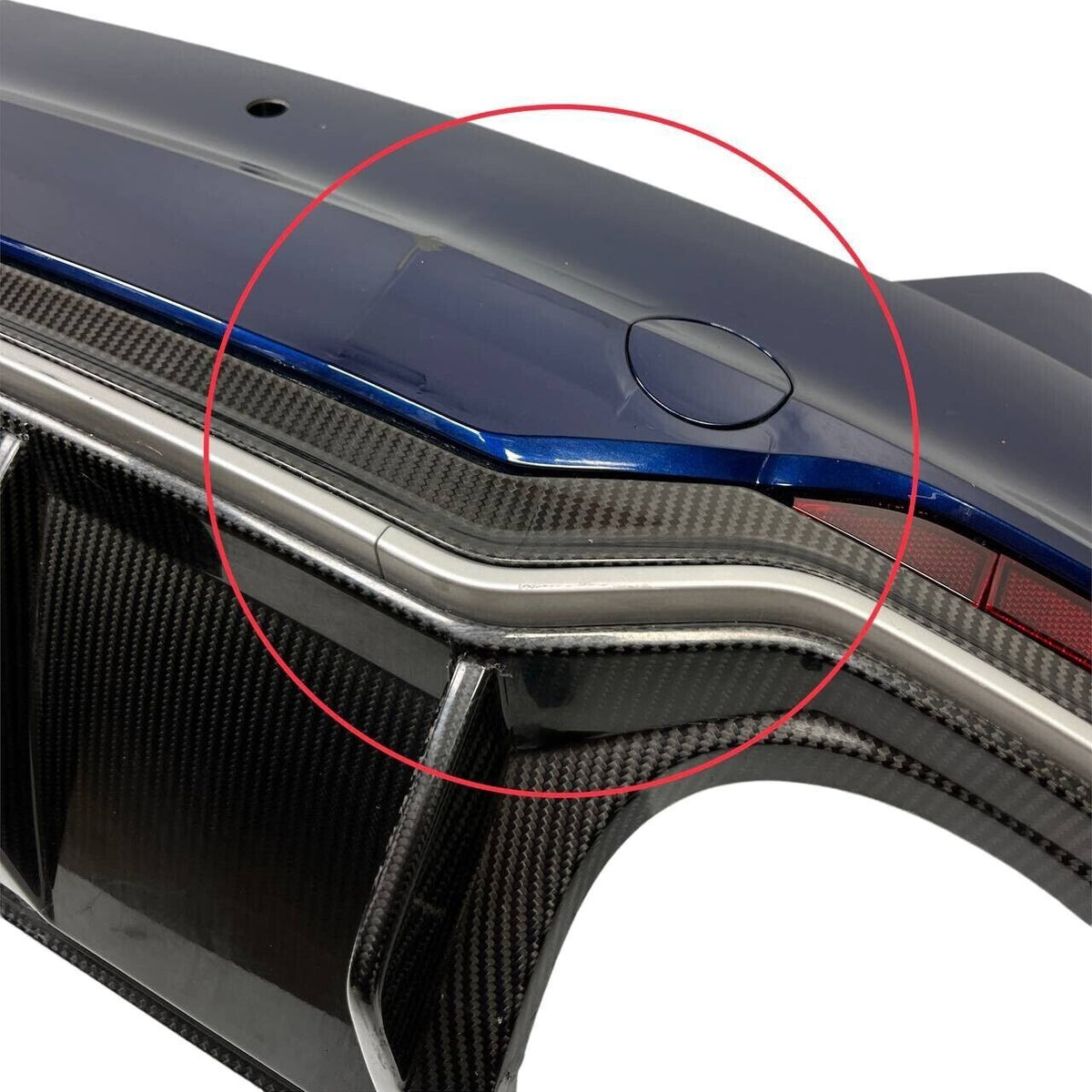 2019 2020 2021 2022-2024 AUDI RS5 REAR BUMPER COVER W/ CARBON VALANCE SPOILER